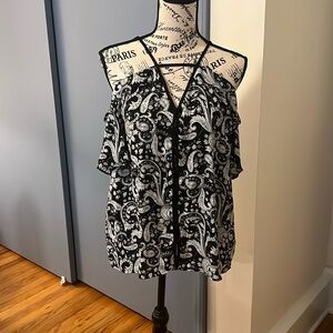 Paisley express off-the-shoulder top